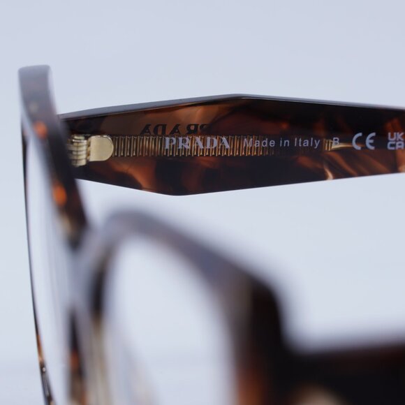 Prada PR18WV 07R1O1 Cat Eye Eyeglasses 54mm - Caramel Havana - Picture 7 of 10
